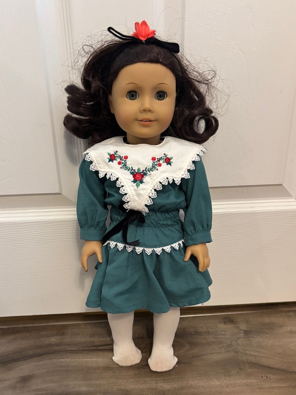 American Girl Doll Ruthie in her Holiday Dress, READ